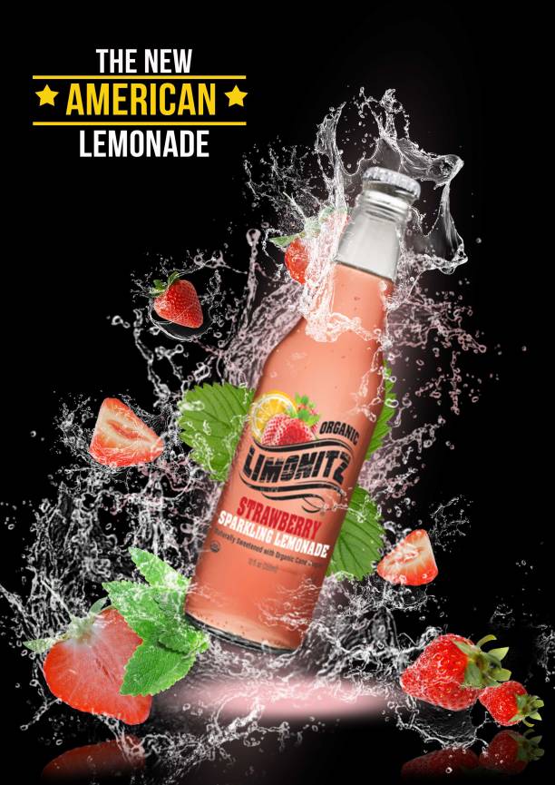 strawberry-lemonade-poster-black