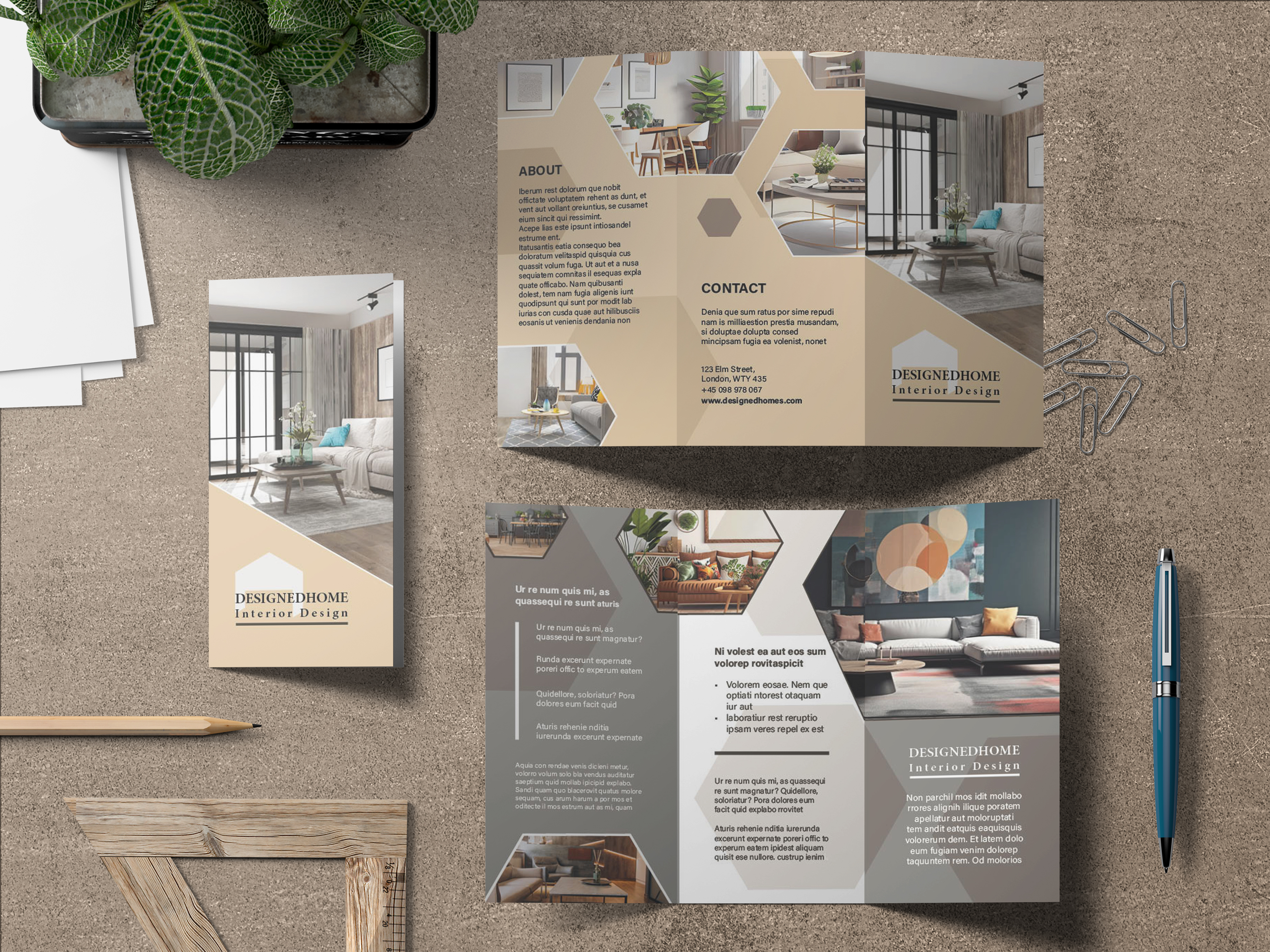Interior Design Studio Brochure – ZuzanaGraphics
